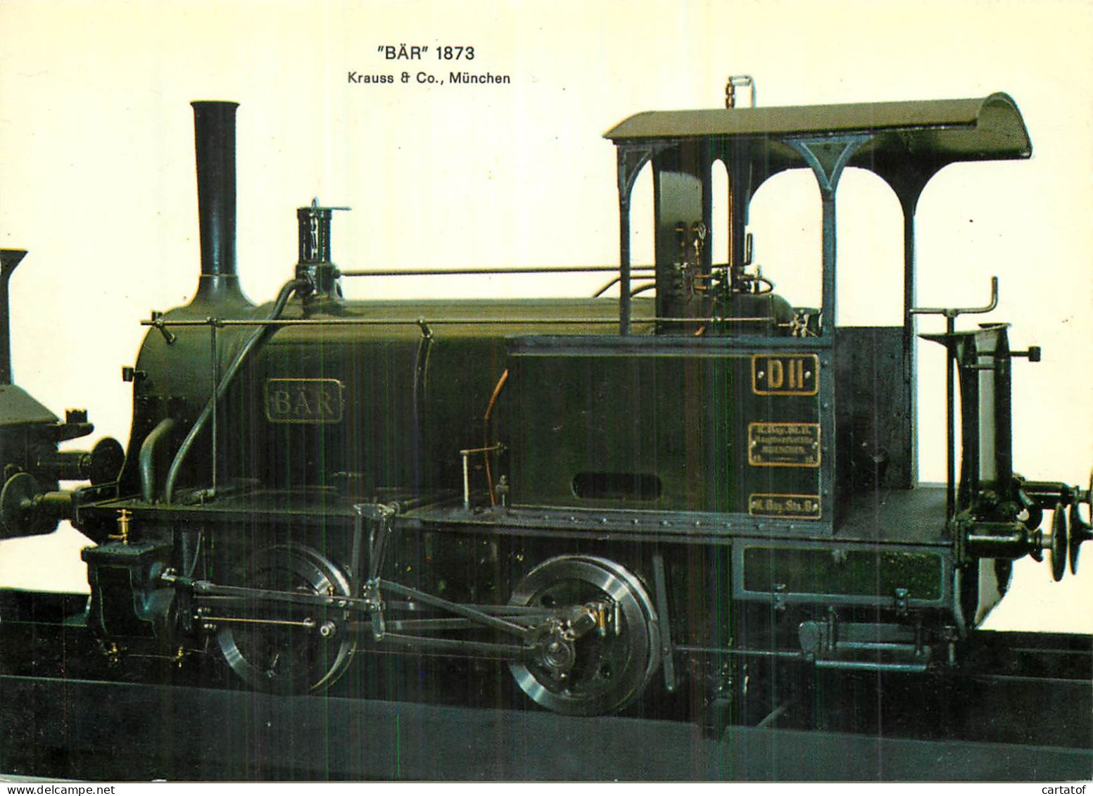 BAR 1873 . Locomotive - Matériel