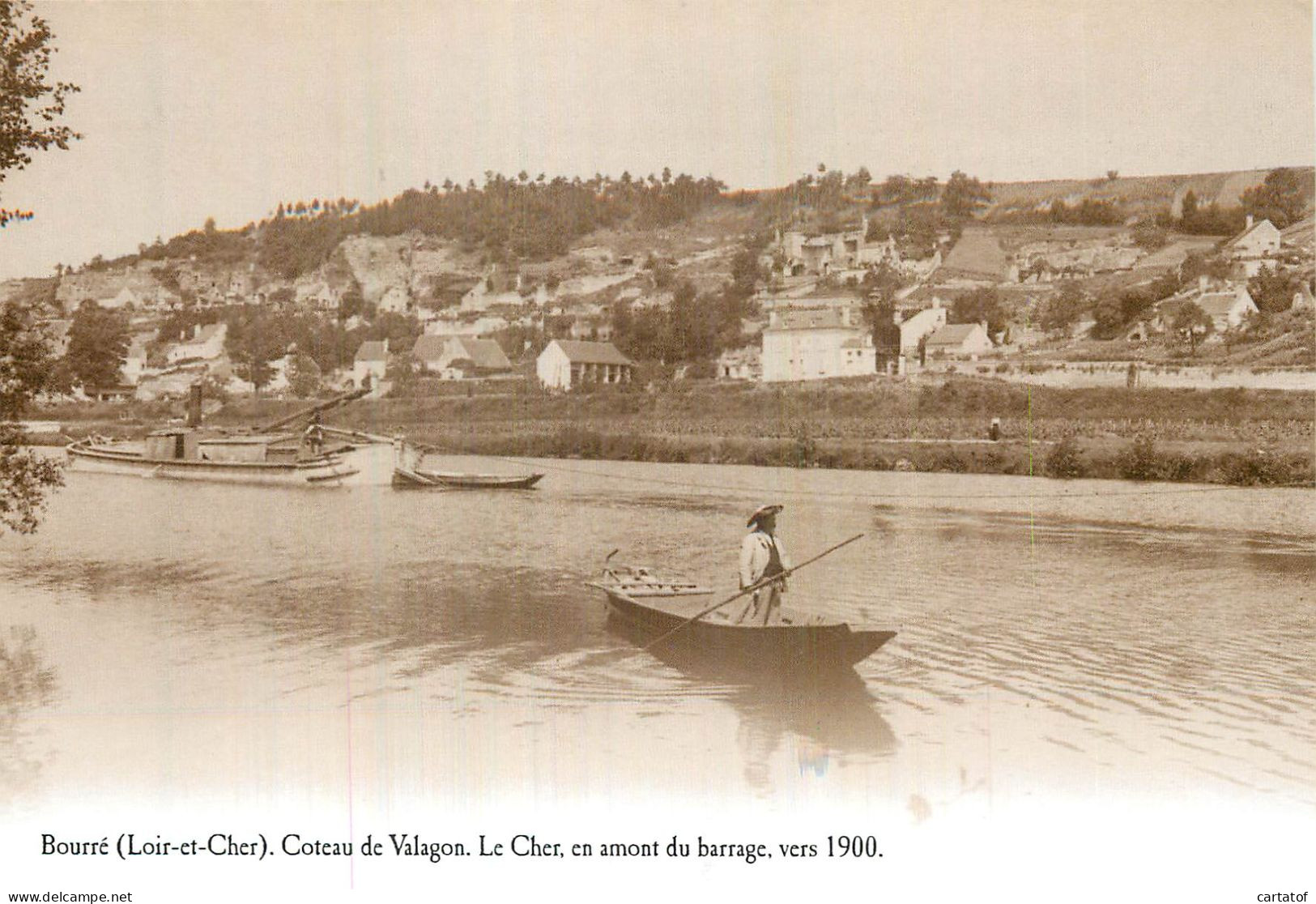 BOURRE . Coteau De Valagnon En Amont Du Barrage  Vers 1900 . CP éditions ATLAS (réédition) - Autres & Non Classés