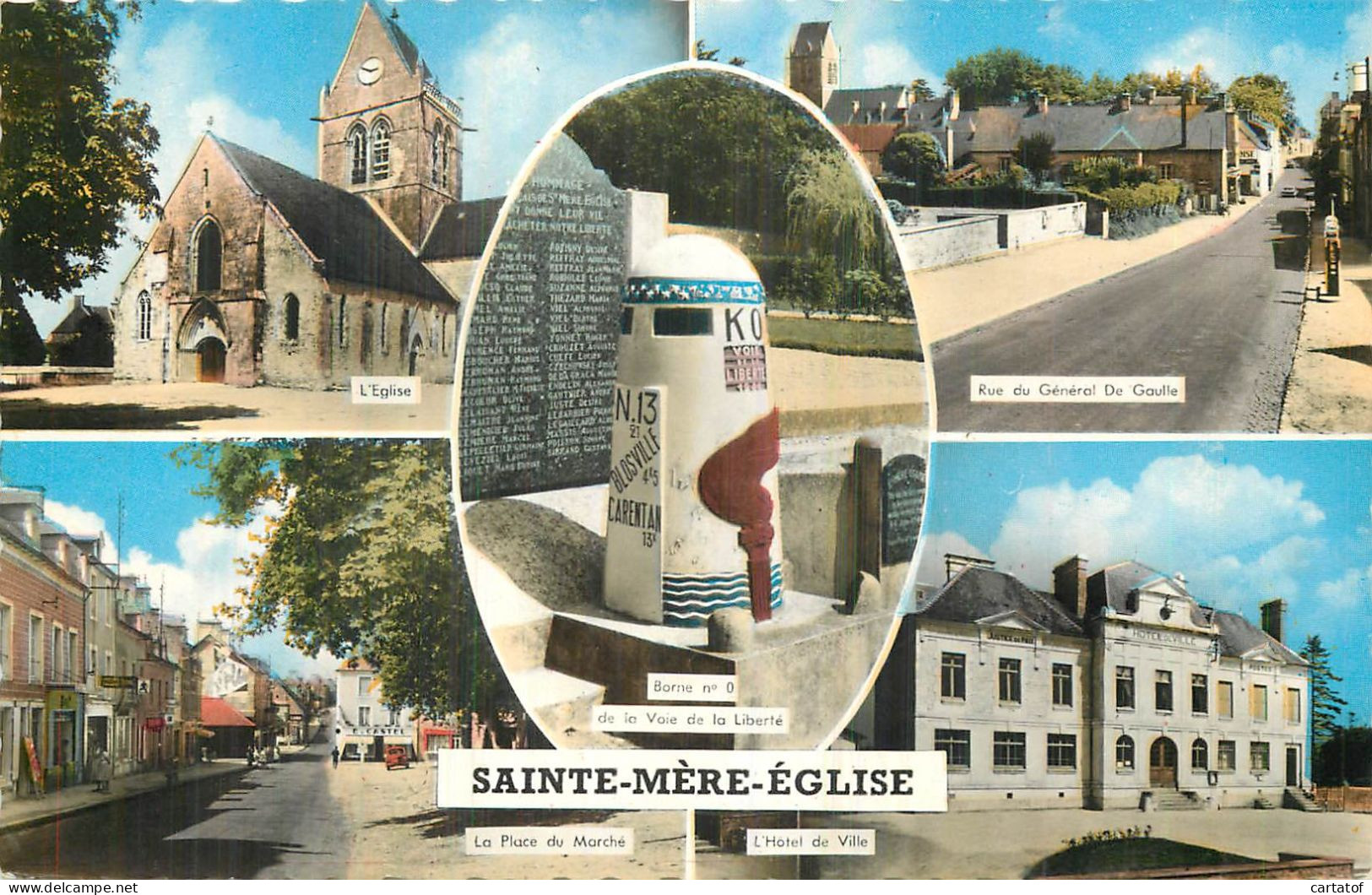 SAINTE MERE EGLISE . CP Multivues - Sainte Mère Eglise