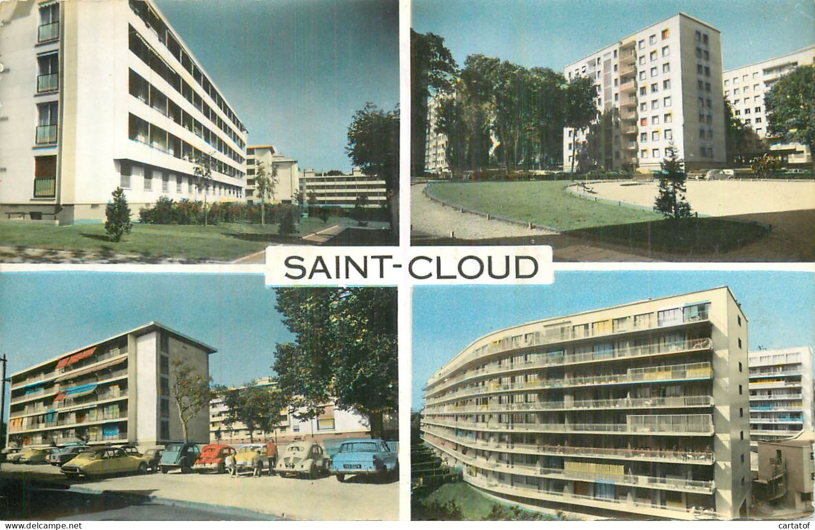 SAINT CLOUD . Quartier Du Val D'Or . CP Multivues - Saint Cloud