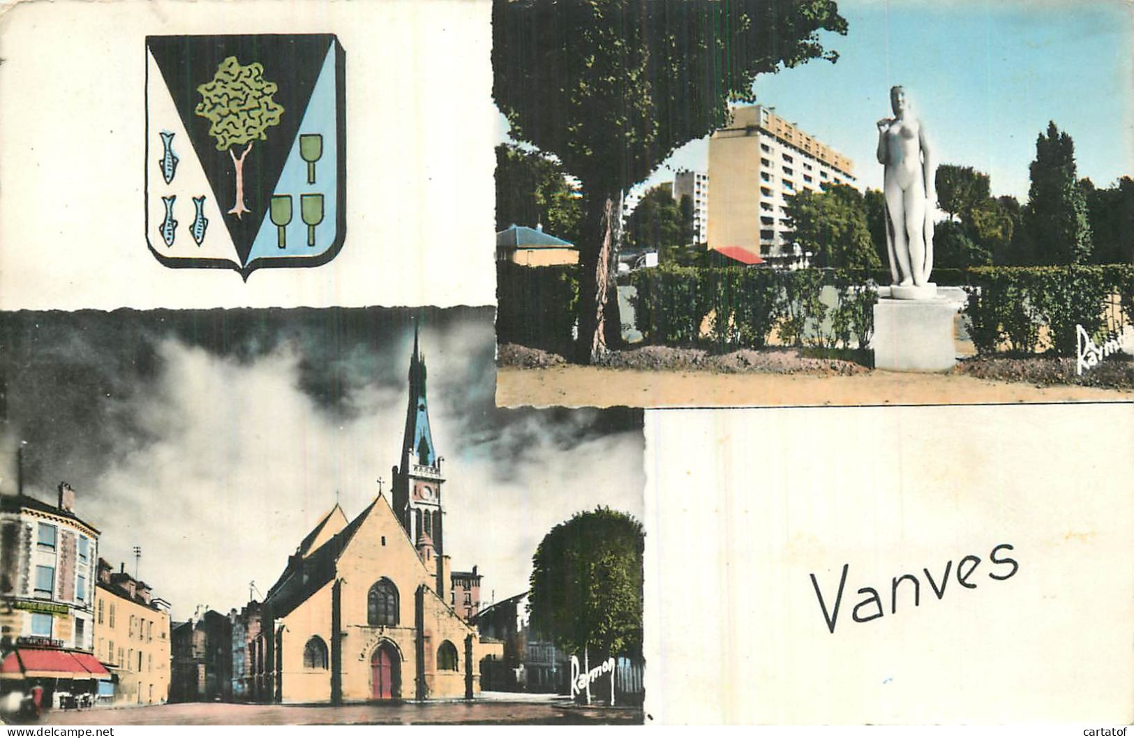 VANVES . Le Stade . L'église - Vanves