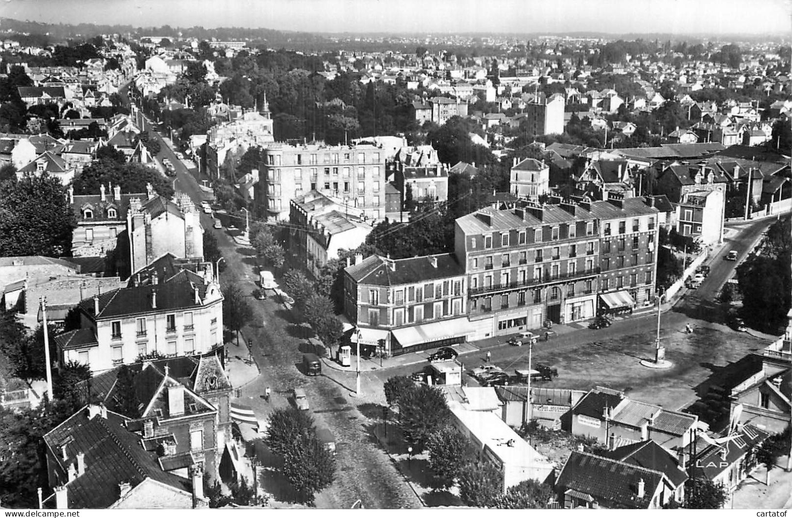 En Avion Au Dessus De SANNOIS . Le Quartier De La Gare - Sannois