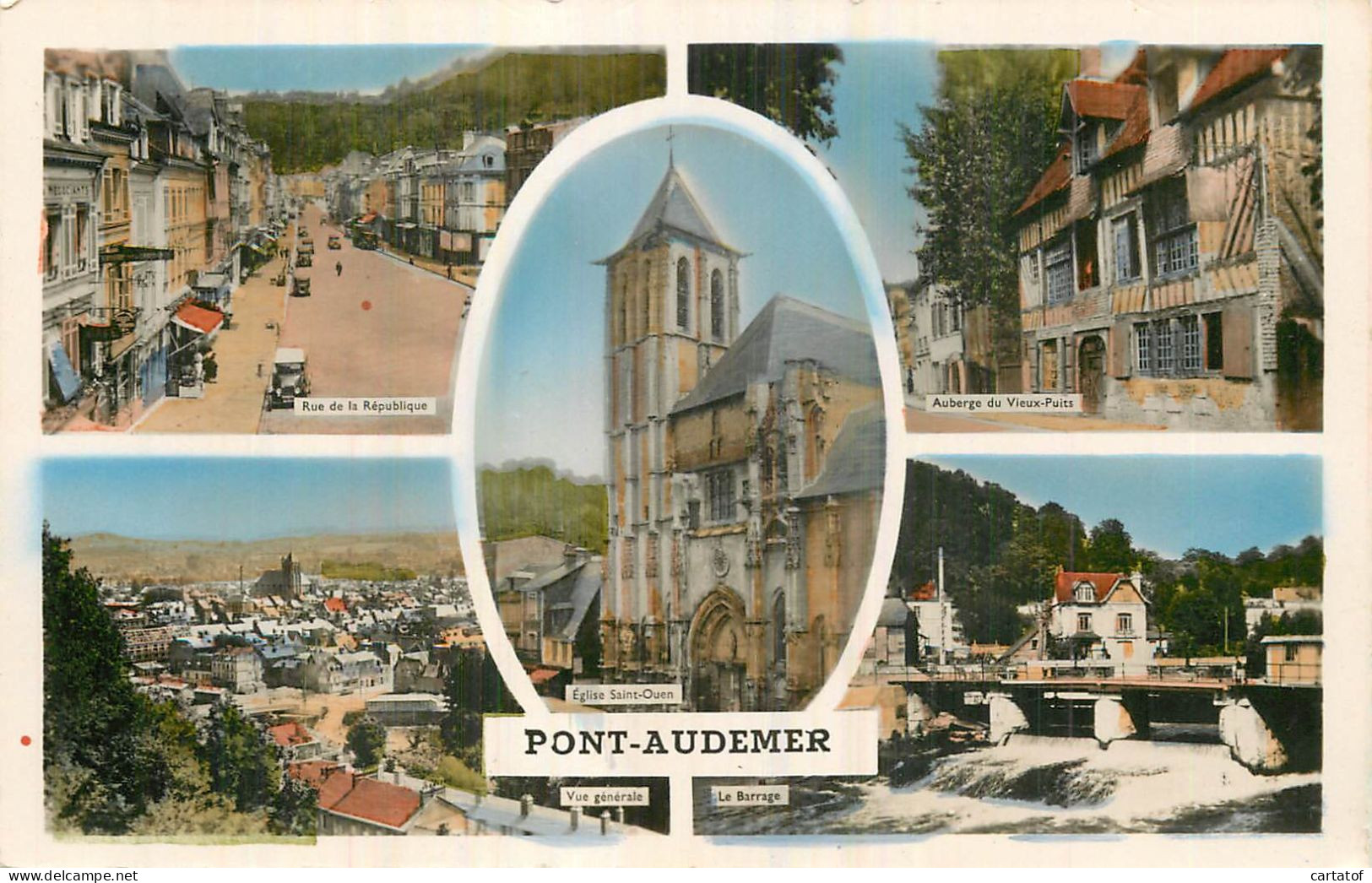 PONT AUDEMER .  CP Multivues - Pont Audemer