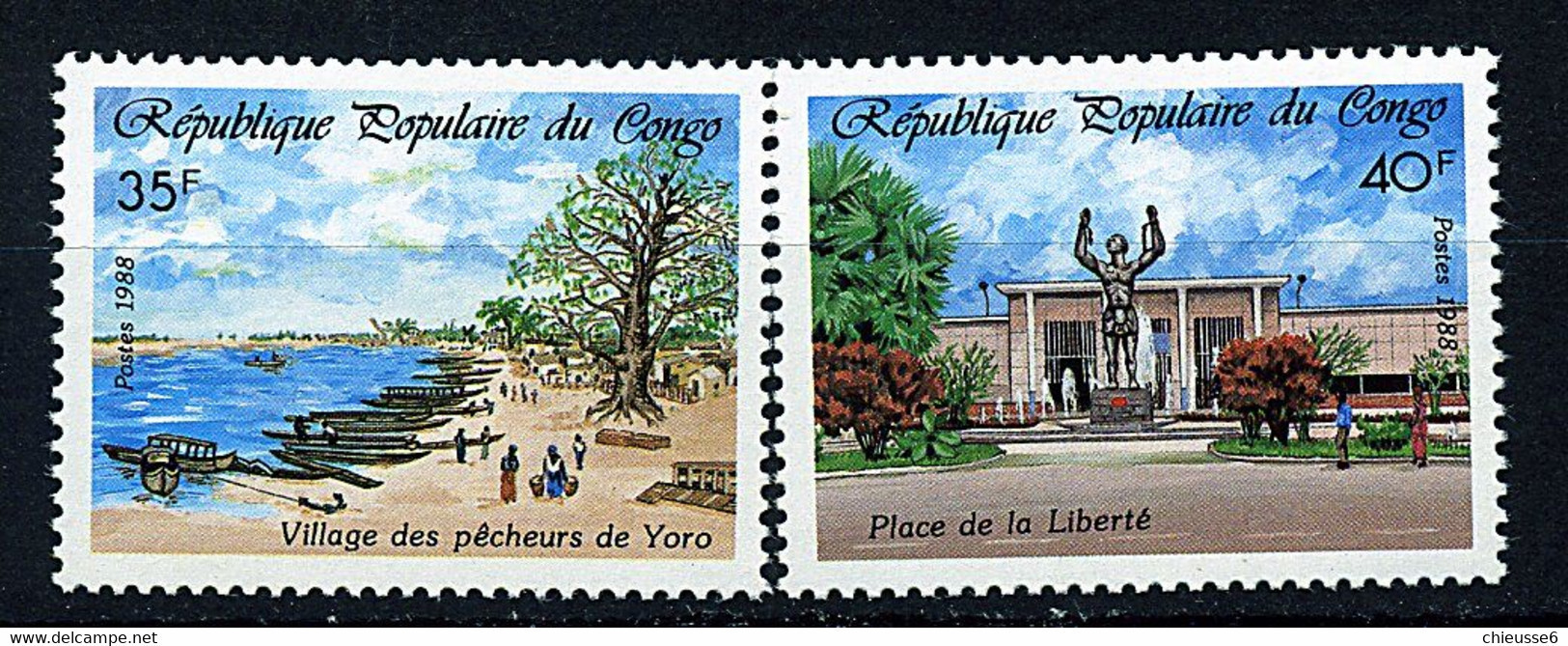 Rep. Congo ** N° 834/835 - Vues Du Congo - Nuovi