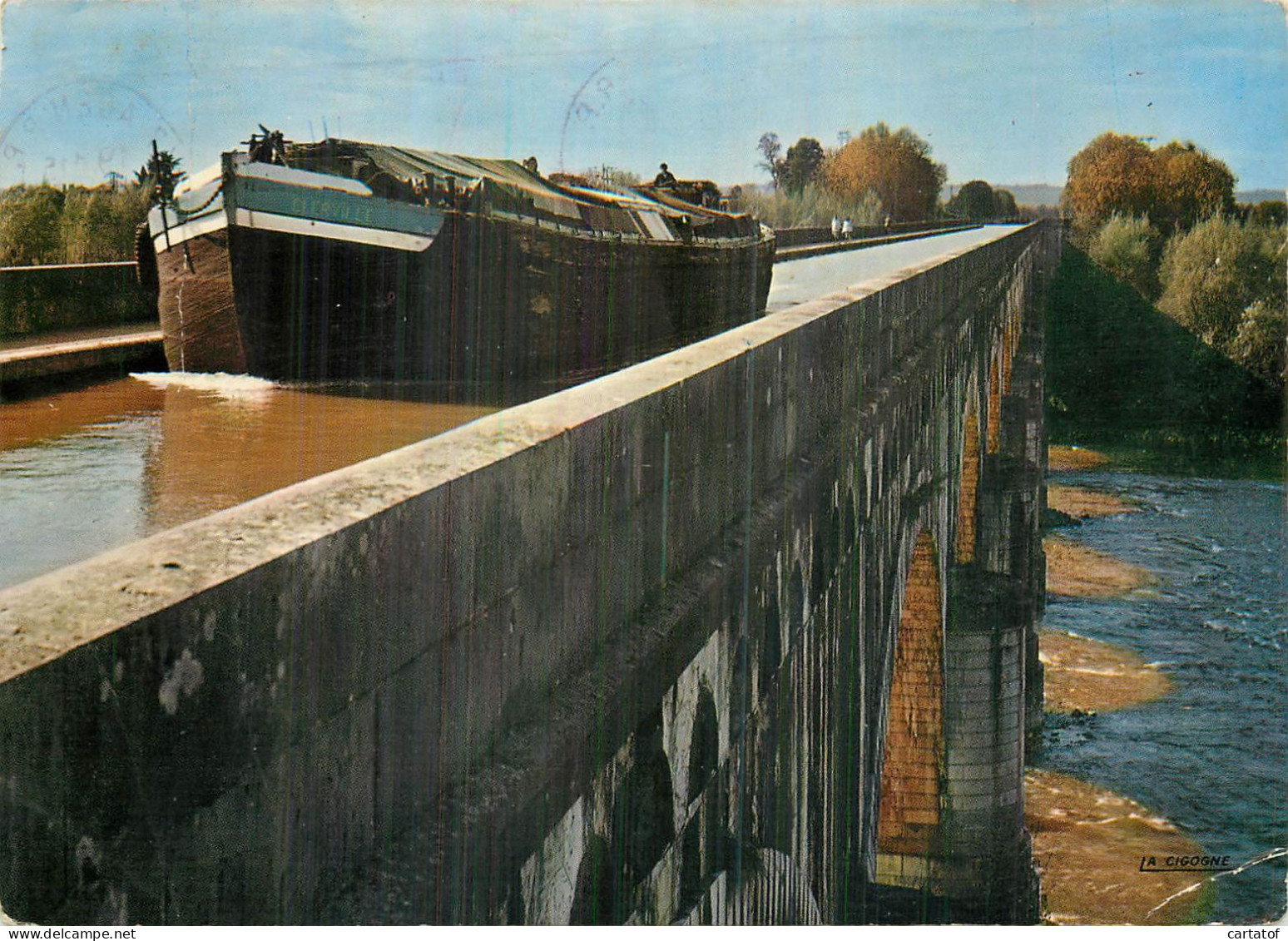 AGEN . Le Pont-canal Sur La Garonne ( Passage Péniche ) - Agen