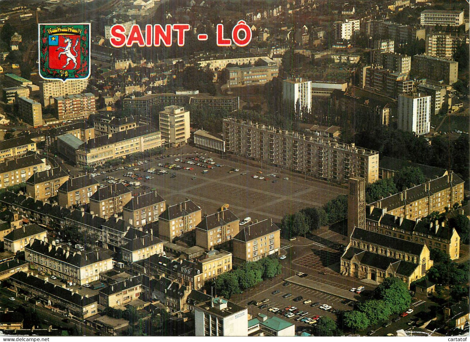 SAINT LO .  Vue Générale ( Aérienne ) - Saint Lo