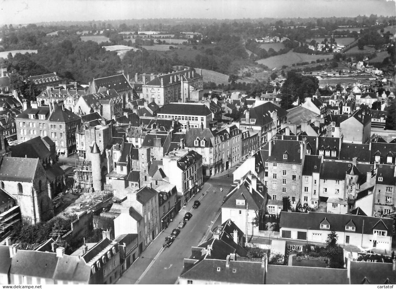 En Avion Au Dessus De COUTANCES . Vue Générale - Coutances