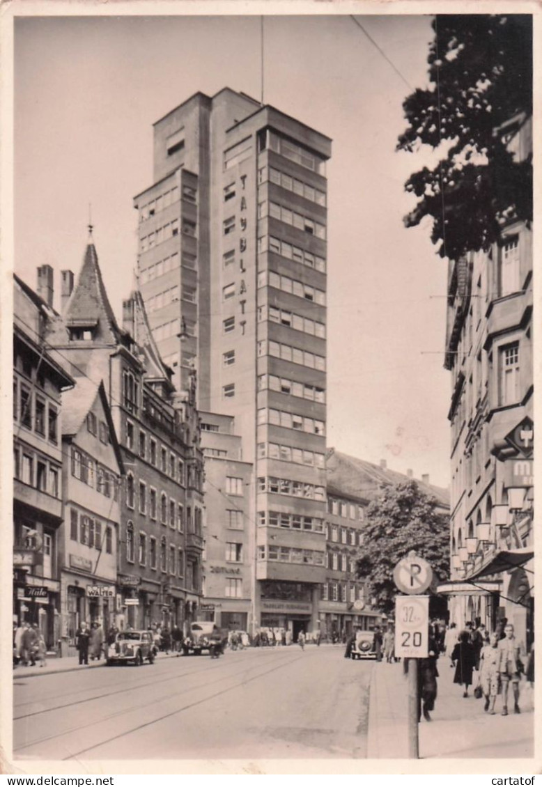 STUTTGART . Eberhardstrasse Mit Tagblatt Turm . - Autres & Non Classés