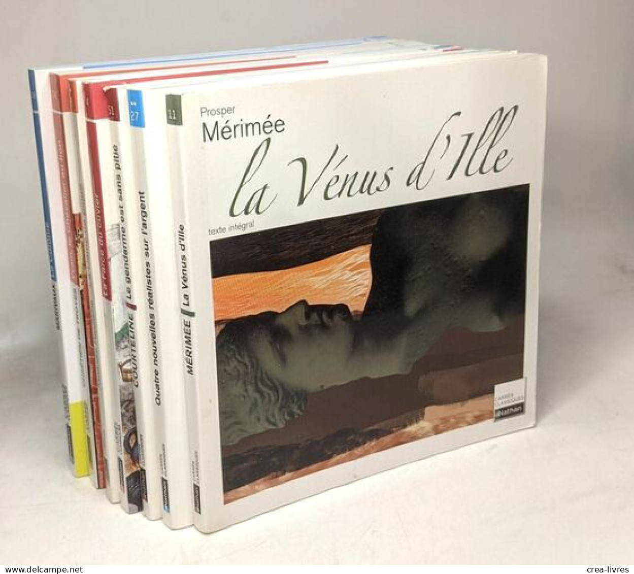 8 Livres Collection "Carré Classiques" (textes Intégraux): La Vénus D'Ille + La Colonie + Yvain Le Chevalier Au Lion + L - Autres & Non Classés