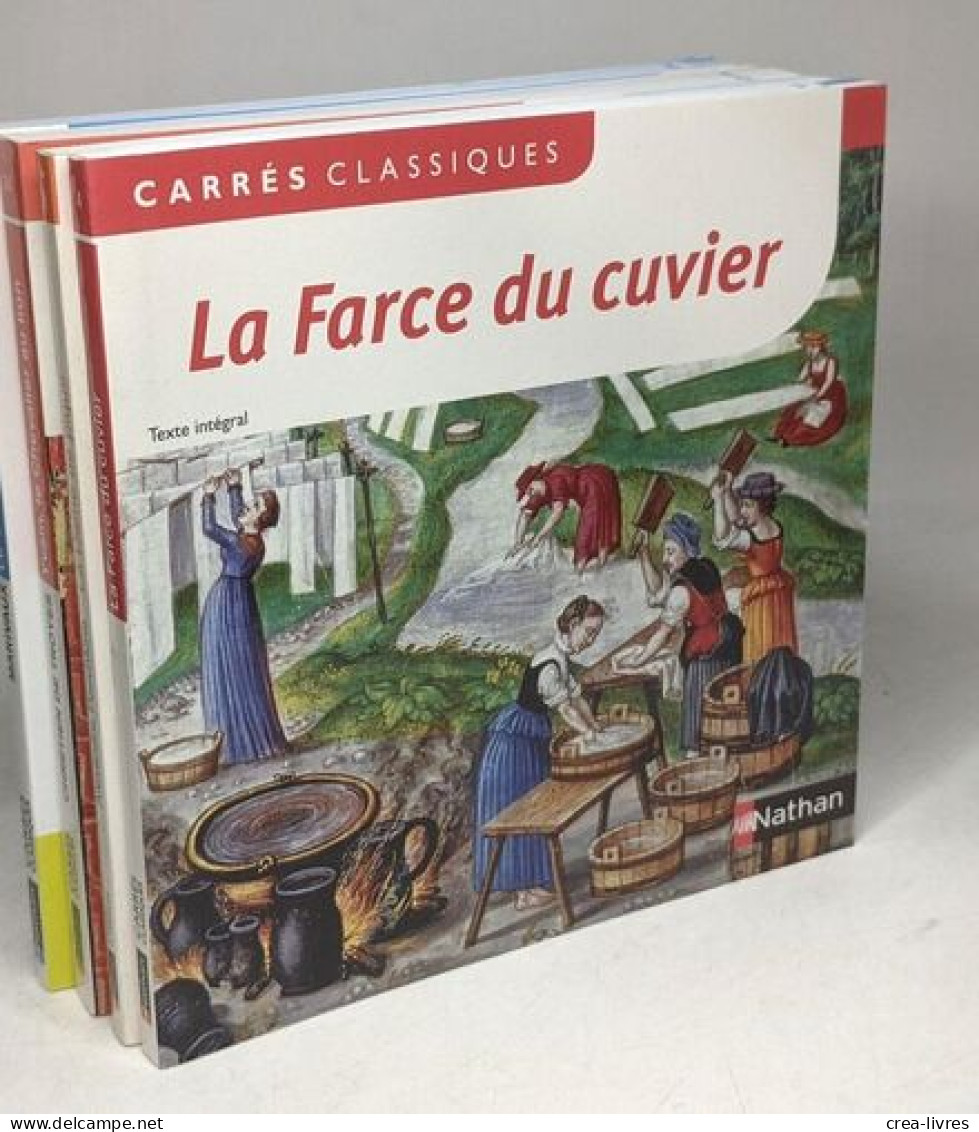 8 livres collection "Carré Classiques" (textes intégraux): La Vénus d'Ille + La Colonie + Yvain Le chevalier au lion + L