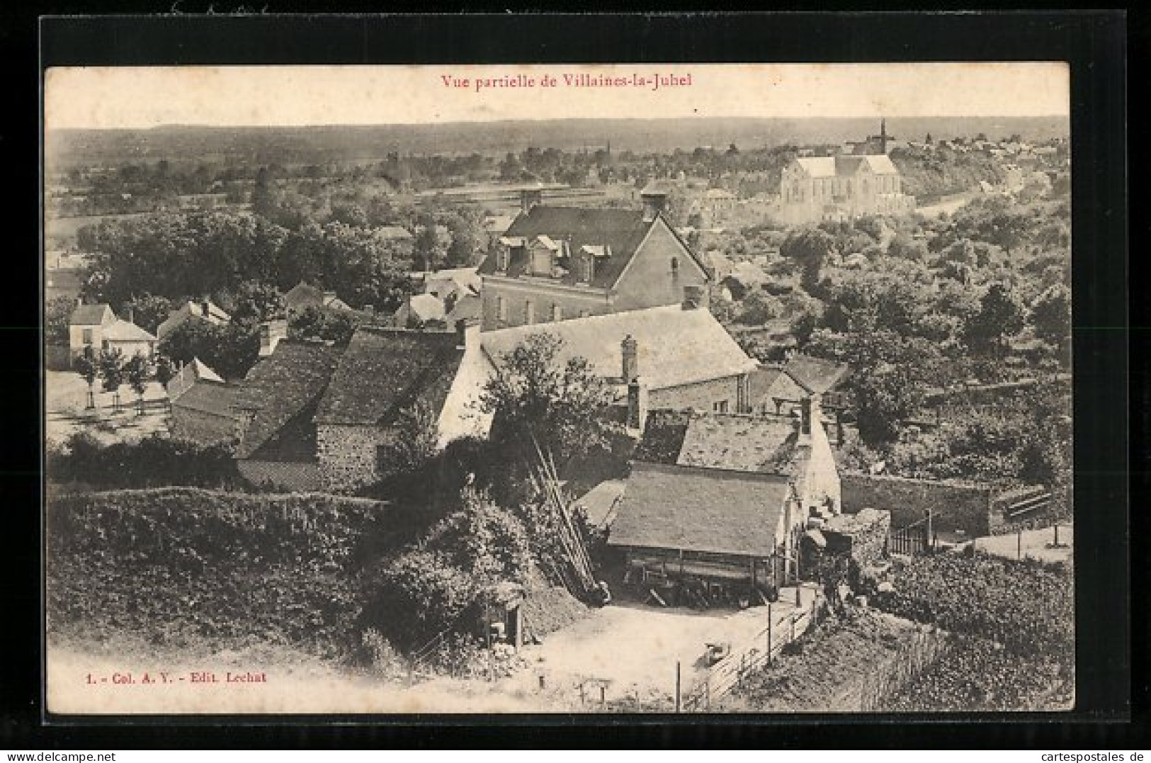 CPA Villaines-la-Juhel, Vue Partielle  - Villaines La Juhel