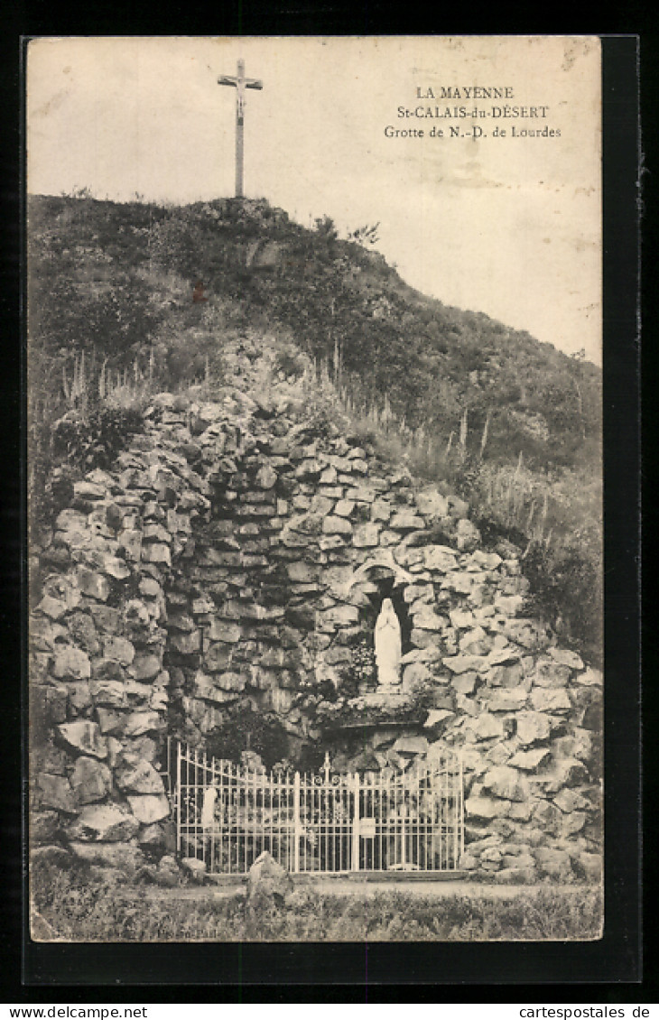 CPA St-Calais-du-Désert, Grotte De N.-D. De Lourdes  - Other & Unclassified