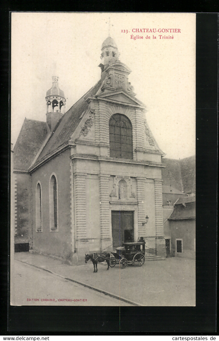 CPA Chateau-Gontier, Église De La Trinité  - Chateau Gontier