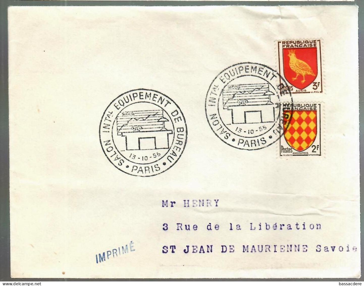 80349 -  5 Enveloppes Pour De Foires  Et  Salons - 1921-1960: Modern Period