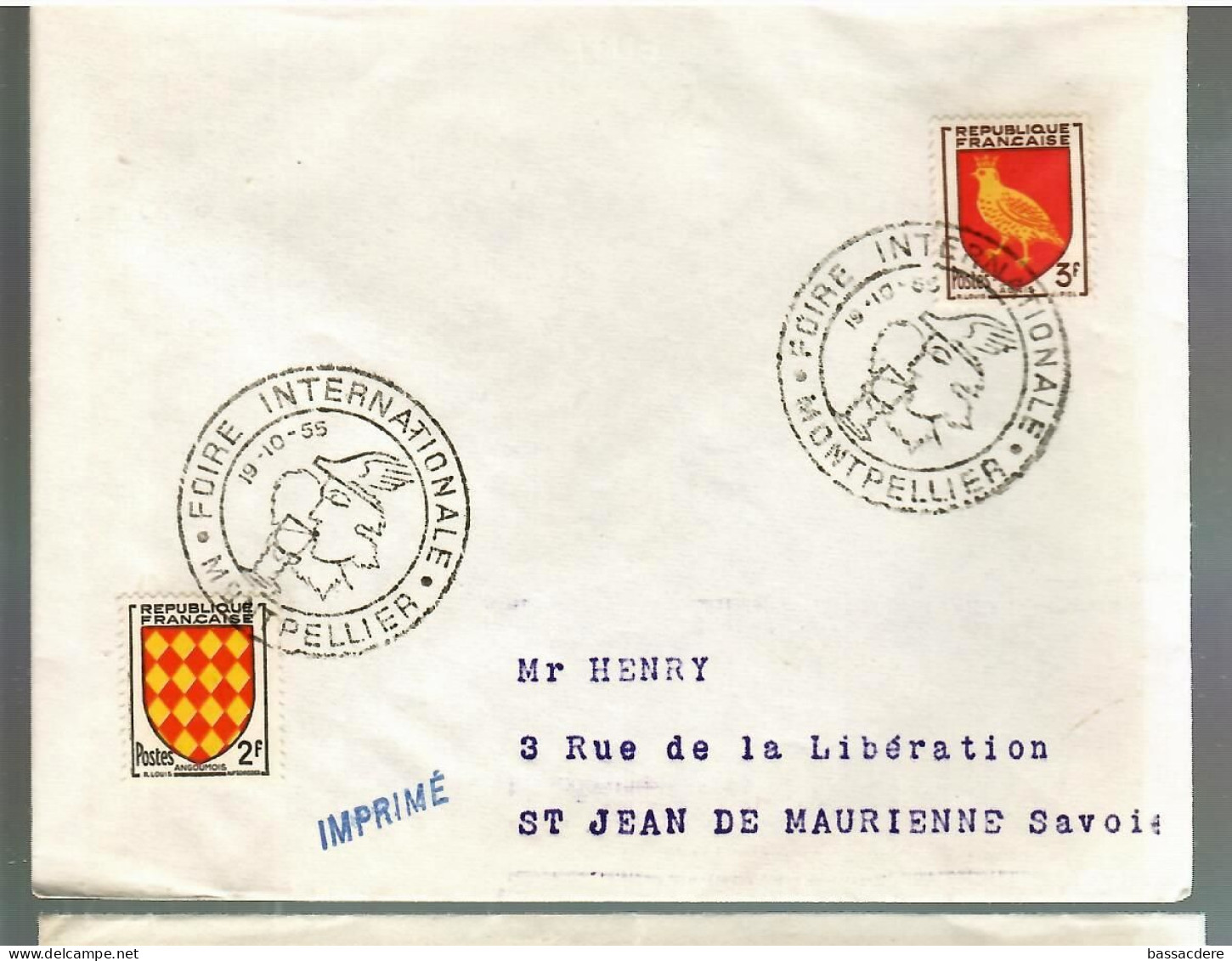 80349 -  5 Enveloppes Pour De Foires  Et  Salons - 1921-1960: Modern Period
