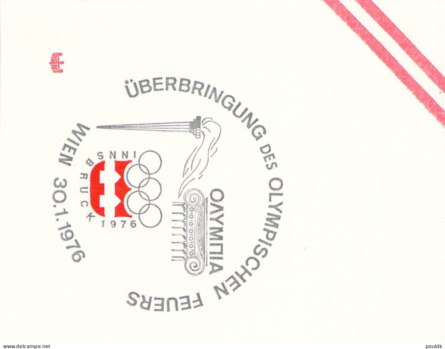 Olympic Games in Innsbruck 1976. 10 Torch Relay Covers from Austria. Postal Weight 0,09 kg. Please read Sales Conditions
