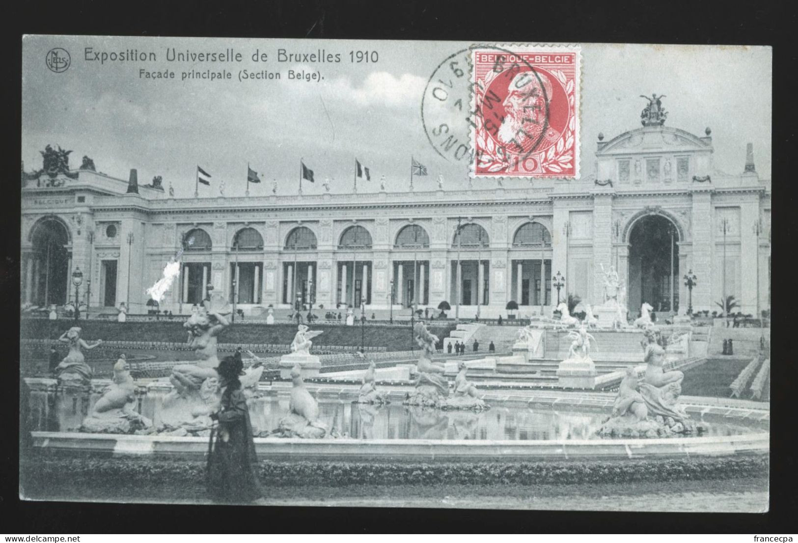 996 - BELGIQUE - EXPOSITION UNIVERSELLE DE BRUXELLES 1910 - Façade Principale Section Belge - Expositions Universelles