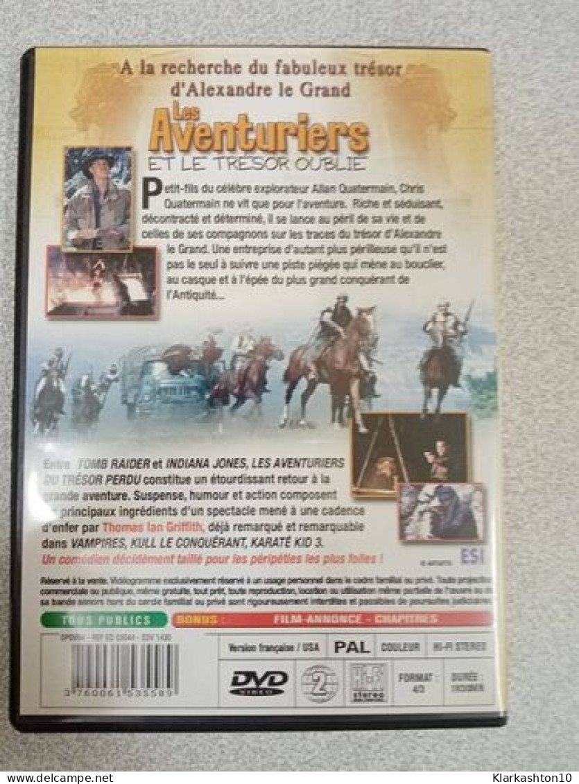 DVD - Les Aventuriers Et Le Tresor Oublié (Griffith Thomas Ian) - Sonstige & Ohne Zuordnung