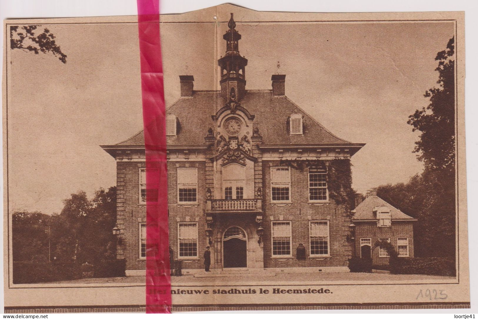 Heemstede - Stadhuis - Orig. Knipsel Coupure Tijdschrift Magazine - 1925 - Non Classificati