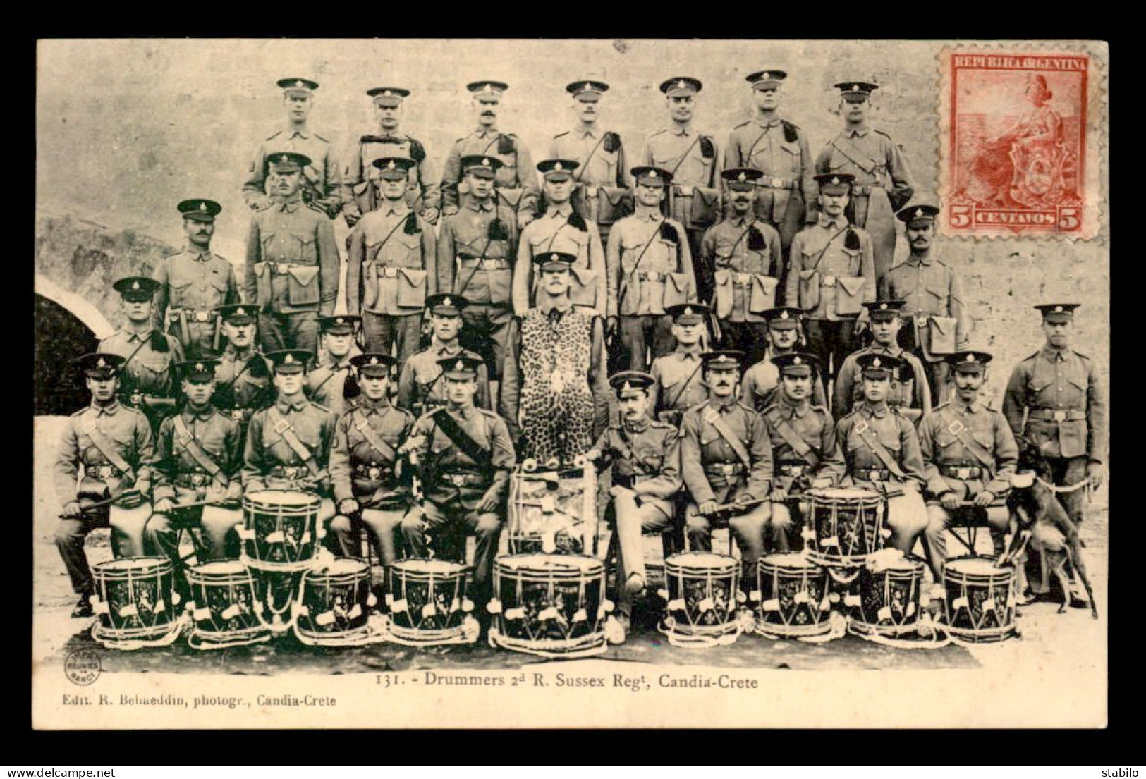 GRECE - CRETE - CANDIA - DRUMMERS 2D R. SUSSEX REGT - Griechenland