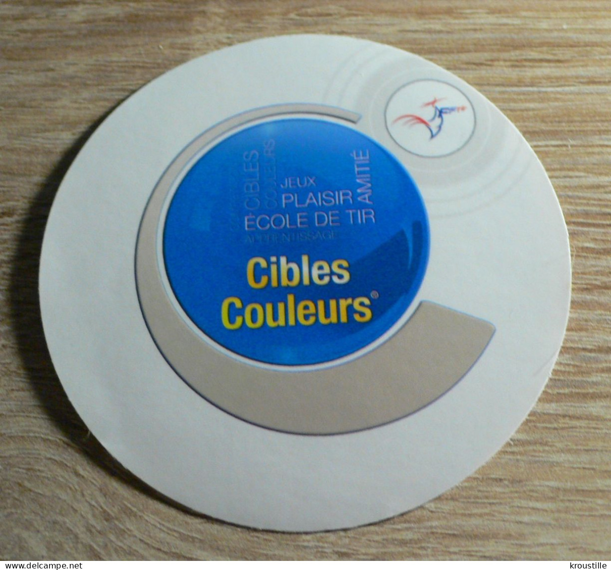 TIR SPORTIF : AUTOCOLLANT CIBLES COULEURS (ROND) FEDERATION FRANCAISE DE TIR - Pegatinas