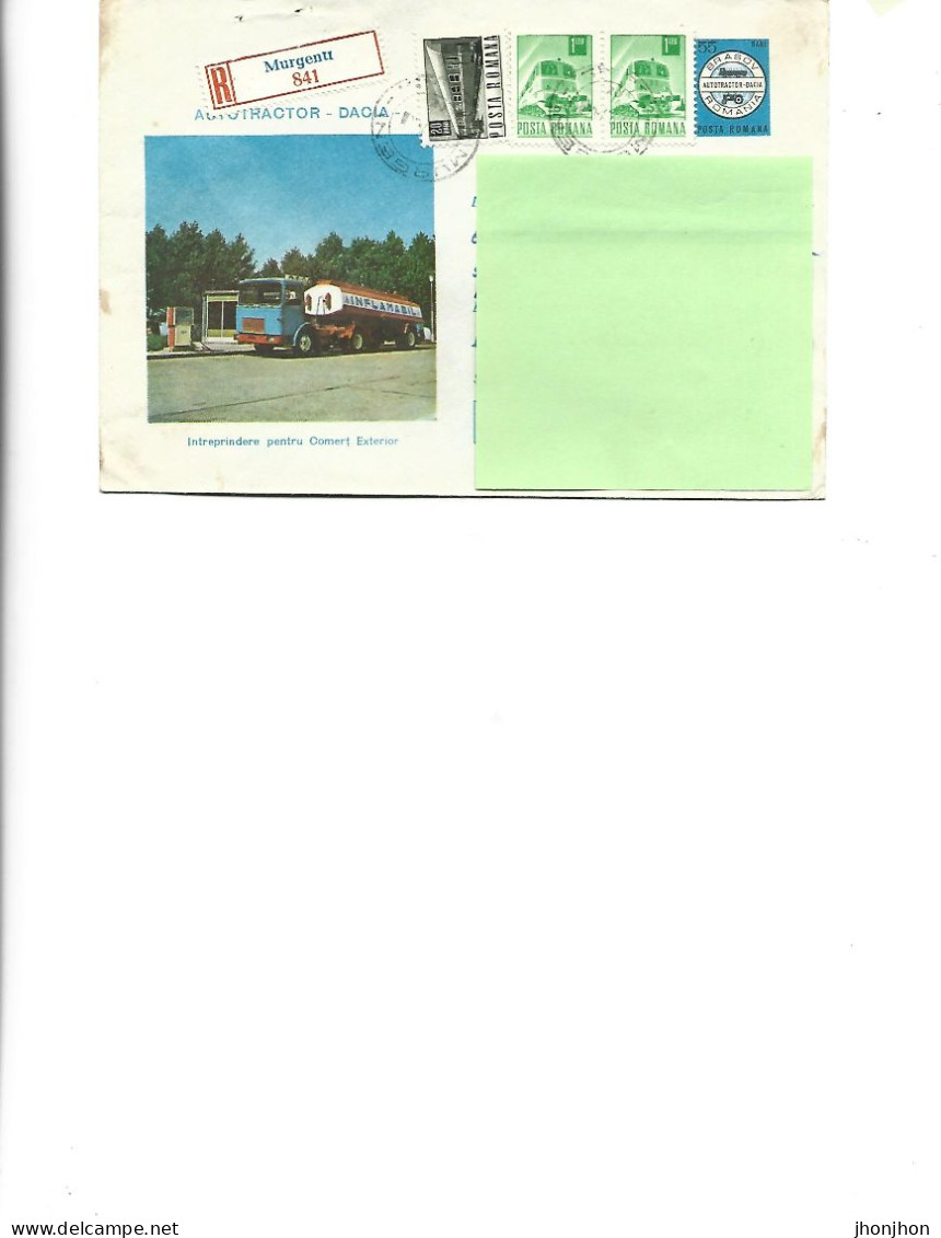 Romania - Post. St.cover Used 1973(1327) -    Dacia Tank - I.C.E. Brasov - Entiers Postaux