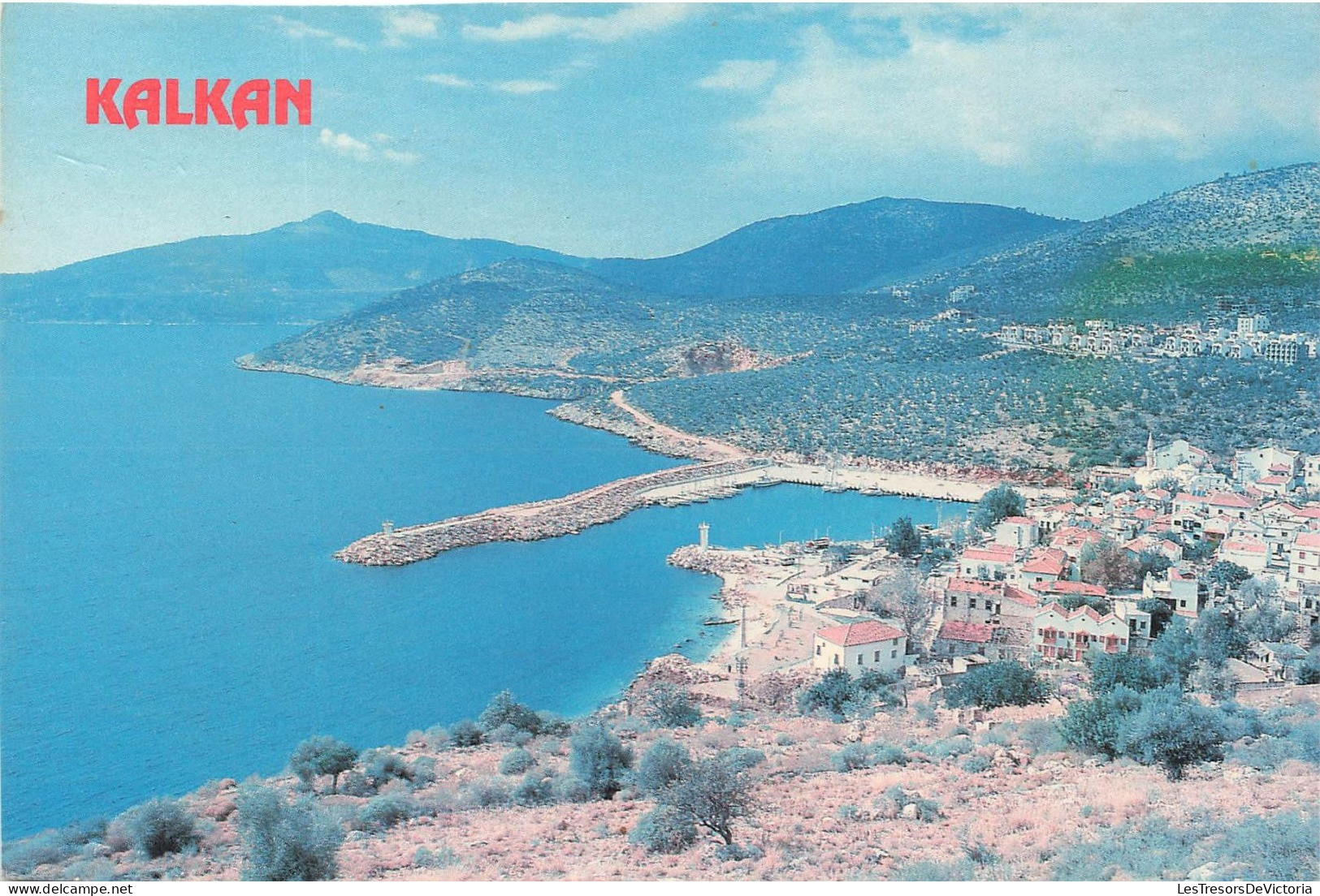 TURQUIE - Kalkan - Vue Sur Une Partie De La Ville - Vue Sur La Mer - Carte Postale Ancienne - Turkey