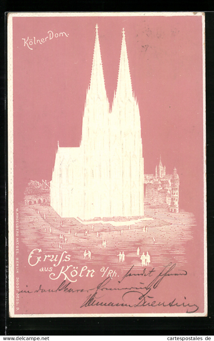 Künstler-AK Köln A. /Rh., Kölner Dom  - Sonstige & Ohne Zuordnung