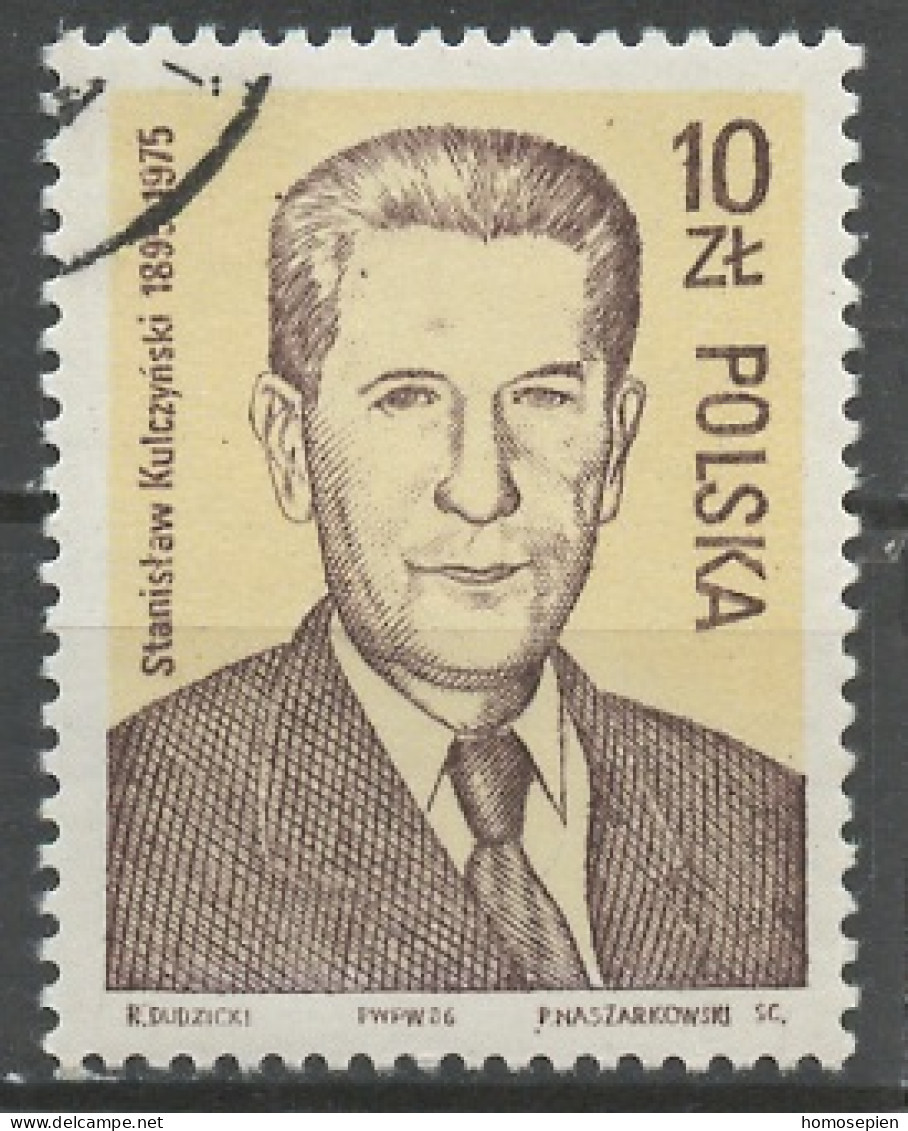 Pologne - Poland - Polen 1986 Y&T N°2835 - Michel N°3025 (o) - 10z S Kulczinski - Used Stamps