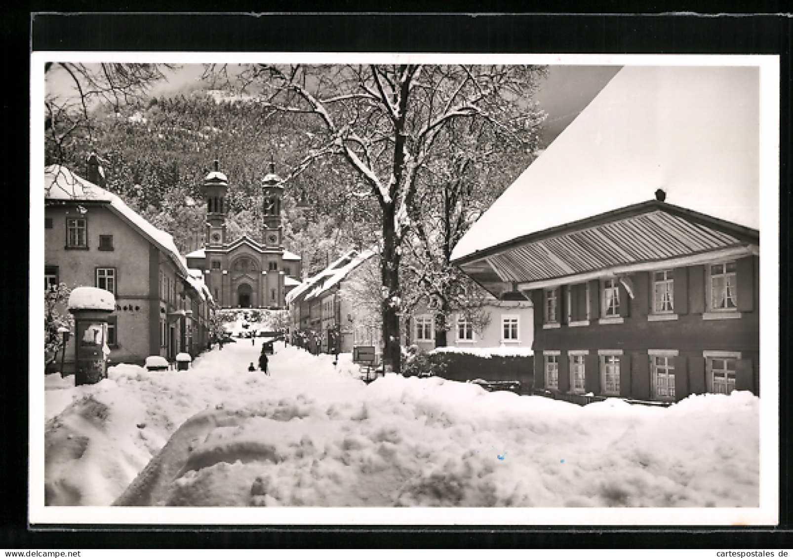 AK Todtnau / Schwarzw., Strassenpartie Im Schnee  - Todtnau