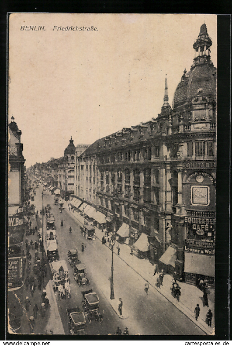 AK Berlin, Friedrichstrasse Aus Der Vogelschau  - Mitte