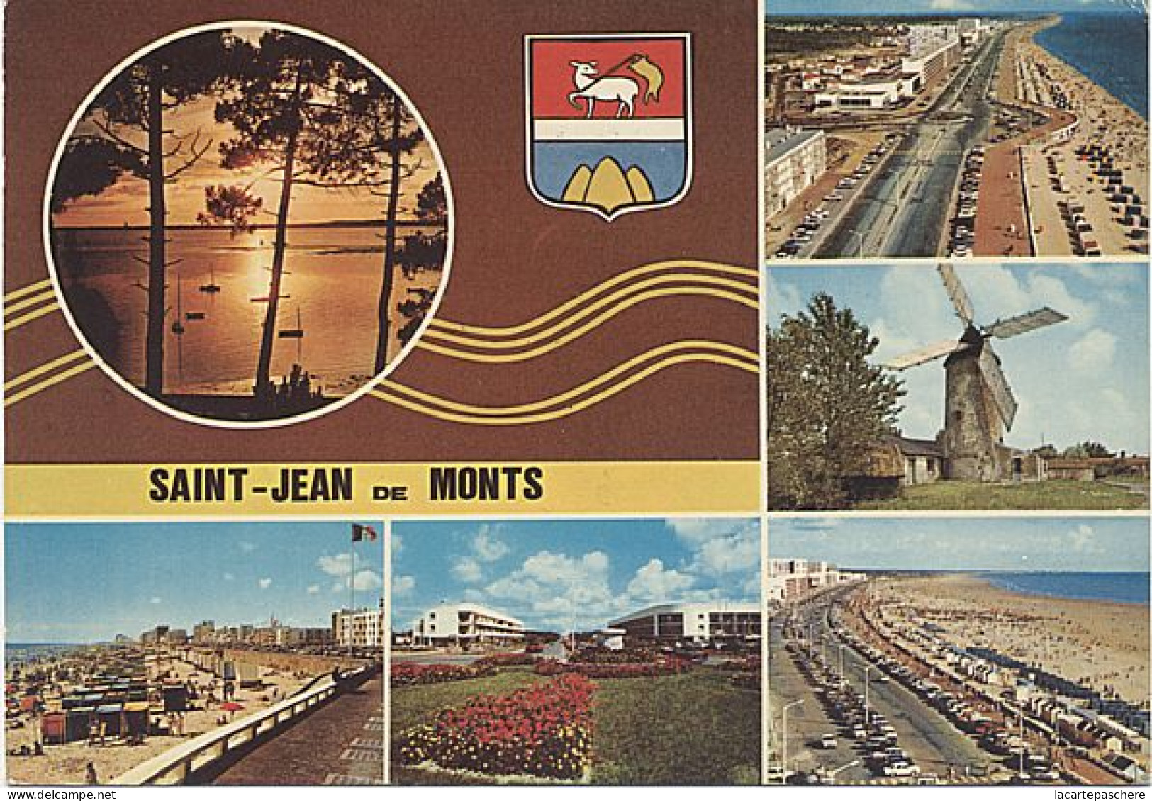 X8915 SAINT JEAN DE MONTS  VENDEE MULTIVUES MOULIN A VENT - Saint Jean De Monts