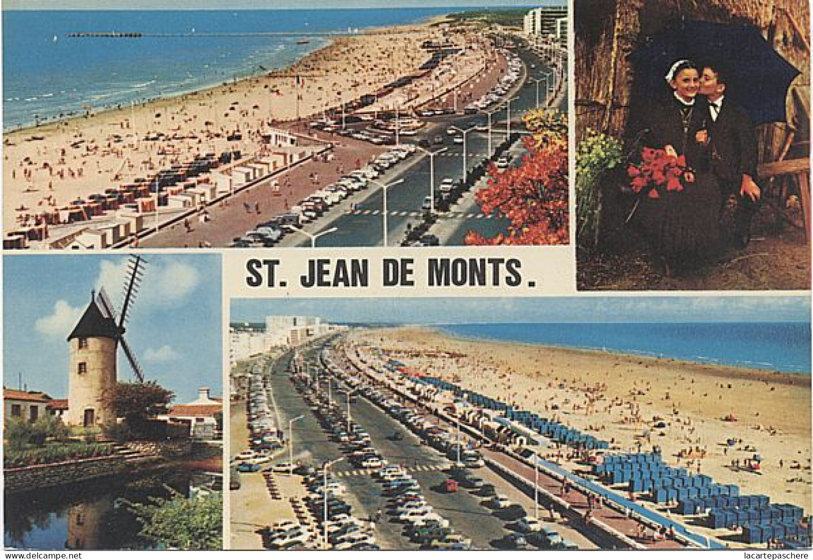 X8916 SAINT JEAN DE MONTS VENDEE MULTIVUES MOULIN A VENT - Saint Jean De Monts