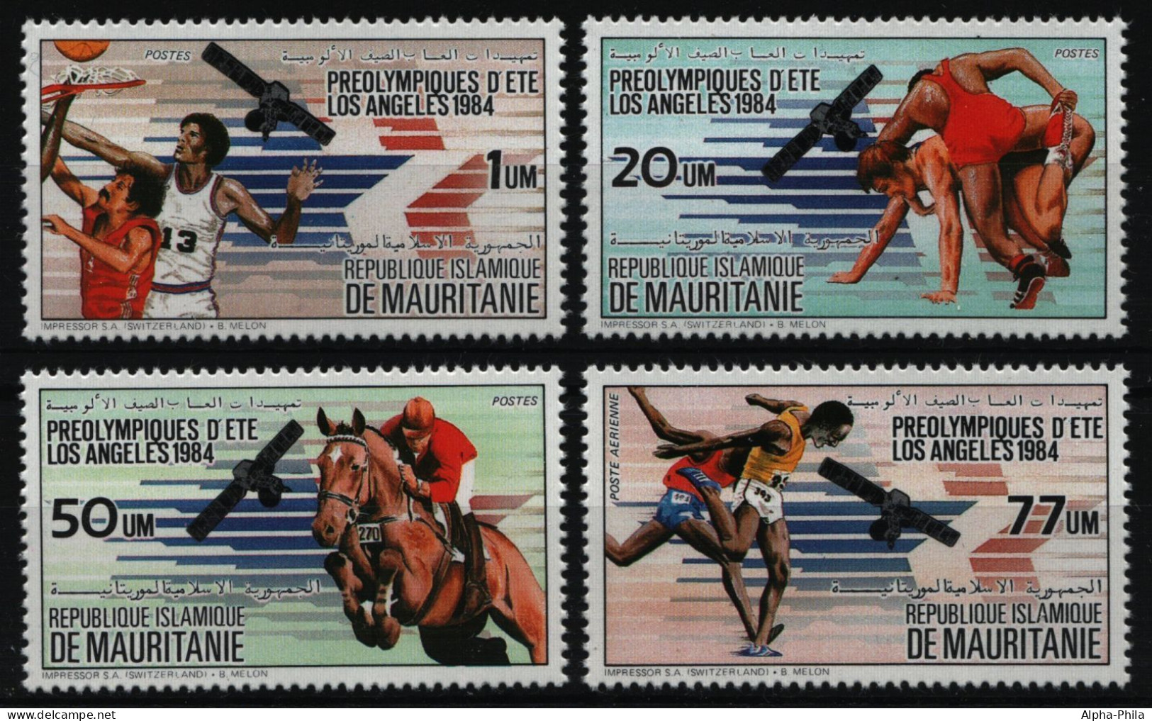 Mauretanien 1983 - Mi-Nr. 801-804 ** - MNH - Olympia Los Angeles - Mauritanie (1960-...)