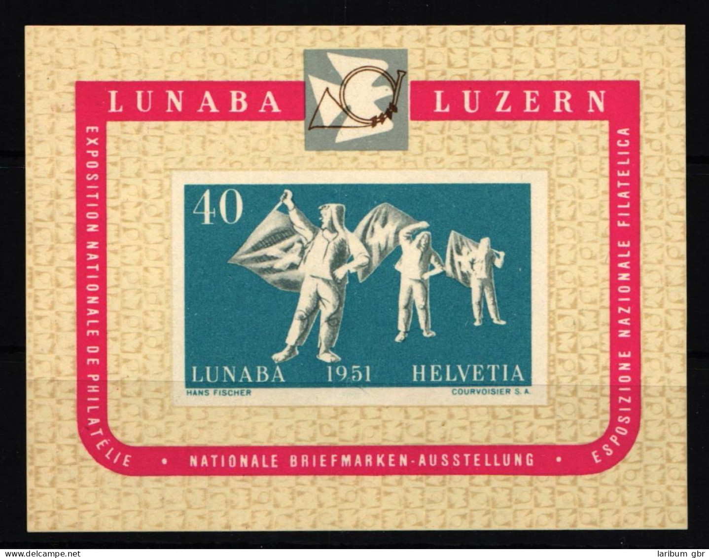 Schweiz Block 14 Postfrisch Handschriftl. Bleistiftsignatur Alberto Diena #JQ797 - Other & Unclassified