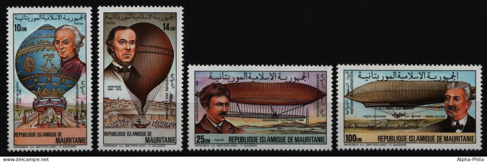 Mauretanien 1983 - Mi-Nr. 793-796 ** - MNH - Luftfahrt / Aviation - Mauritanie (1960-...)