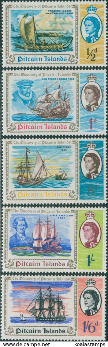 Pitcairn Islands 1967 SG64-68 Discovery Ships Set MNH - Pitcairn