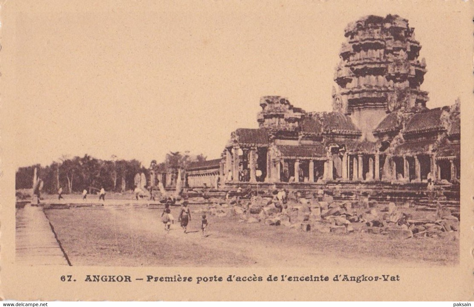 ANGKOR - Première Porte D'accès De L'enceinte D'Angkor-Vat  Paulussen N° 67 CAMBODGE Indochine Asie Cambodia - Cambodia