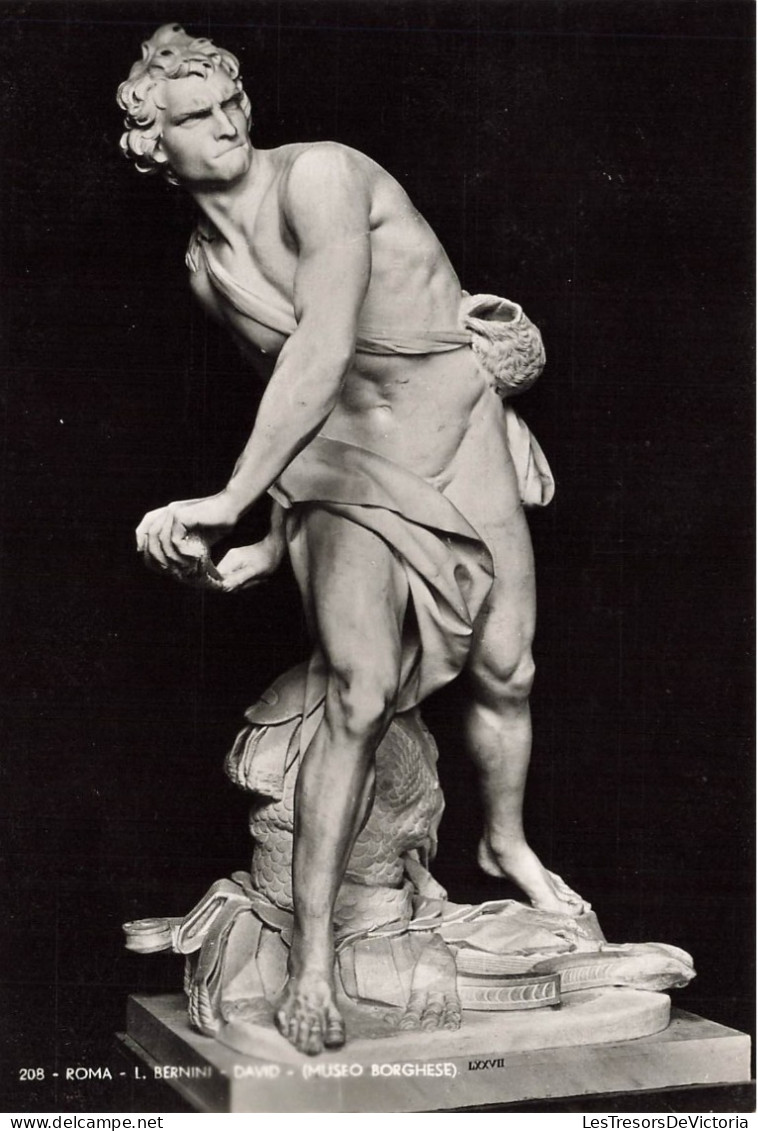 ITALIE - Roma - L Bernini - David - (Museo Borghese) - Statue - Carte Postale Ancienne - Museums