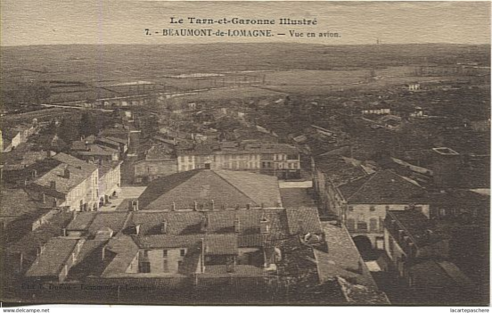 X115621 TARN ET GARONNE BEAUMONT DE LOMAGNE VUE EN AVION - Beaumont De Lomagne