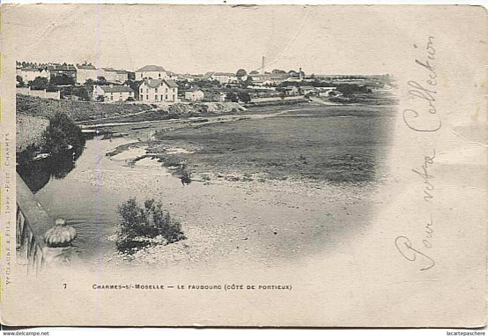 X115624 VOSGES CHARMES SUR MOSELLE LE FAUBOURG COTE DE PORTIEUX PRECURSEUR AVANT 1904 - Charmes