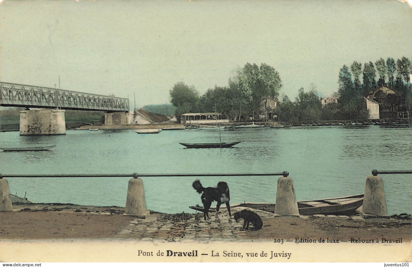CPA Pont De Draveil-La Seine Vue De Juvisy-Timbre       L2928 - Draveil