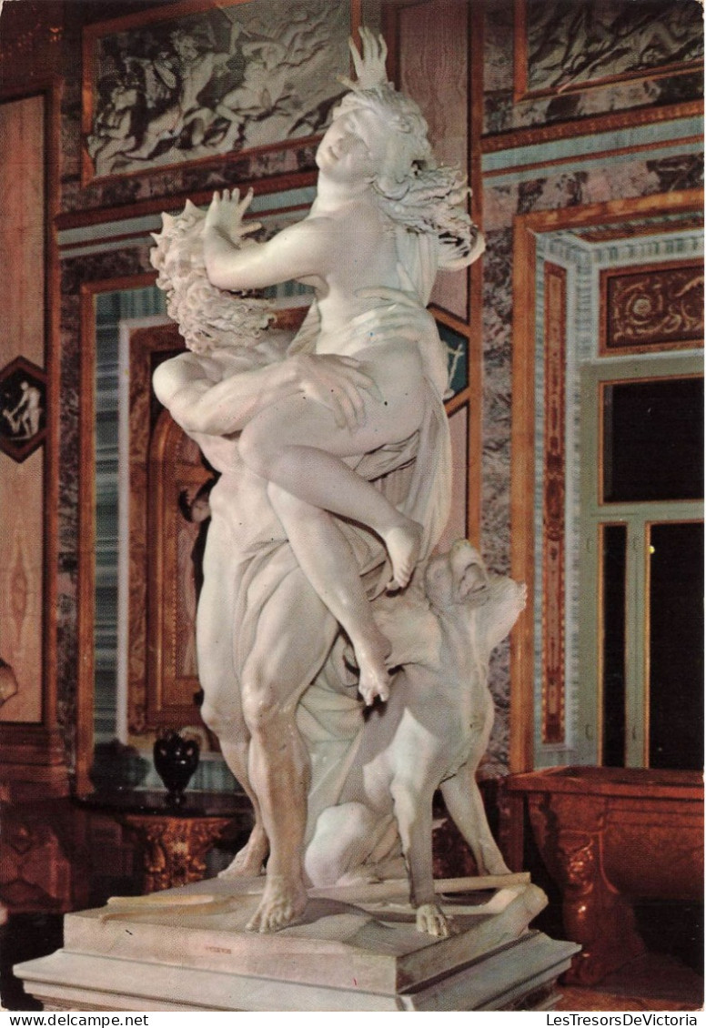 ITALIE - Roma - Galérie Borghese - Salle Des Empereurs - Enlèvement De Proserpine - G L Bernini - Carte Postale Ancienne - Musées