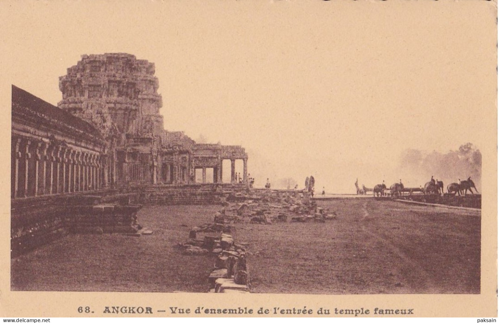 ANGKOR - Vue D'ensemble De L'entrée Du Temple Fameux Paulussen N° 68 CAMBODGE Indochine Asie - Cambodge