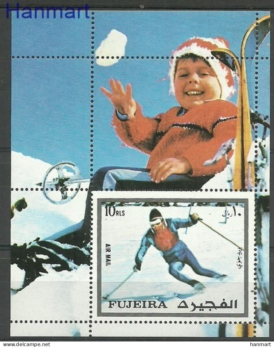 Fujairah 1972 Mi Block 136 MNH  (ZS10 FUJbl136) - Ski