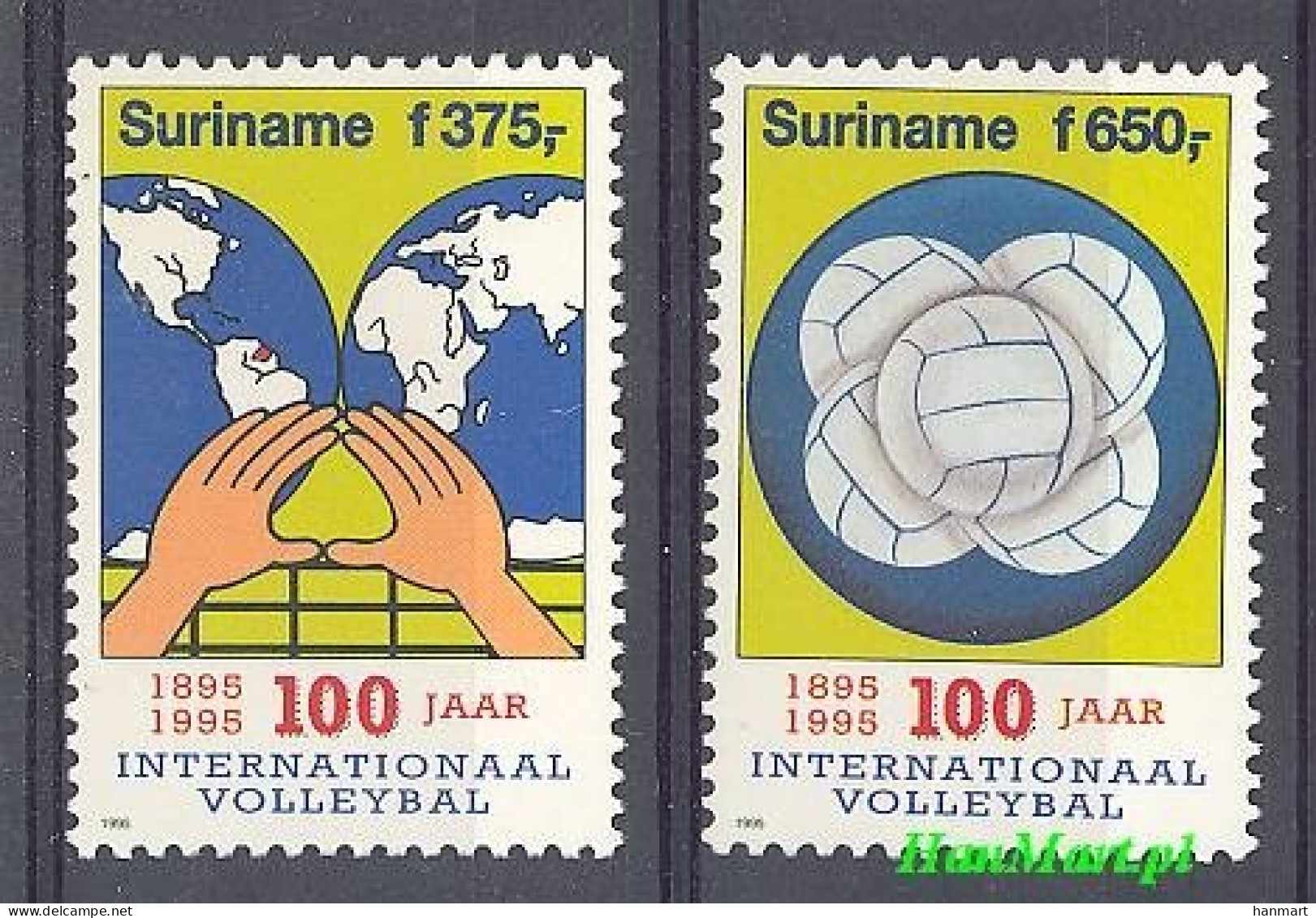 Suriname 1995 Mi 1500-1501 MNH  (ZS3 SRN1500-1501) - Pallavolo