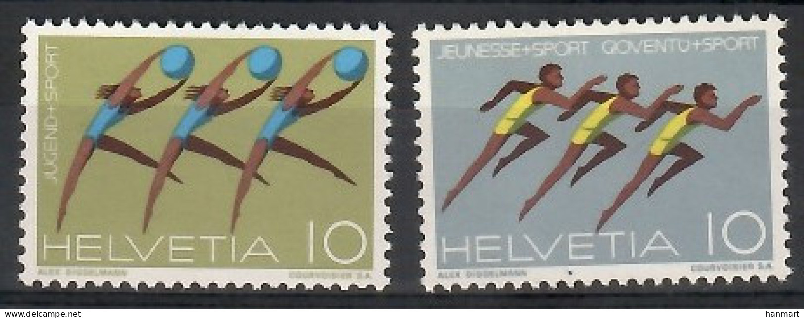 Switzerland 1971 Mi 940-941 MNH  (LZE1 SWT940-941) - Leichtathletik