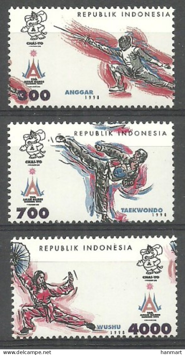 Indonesia 1998 Mi 1820-1822 MNH  (ZS8 INS1820-1822) - Escrime