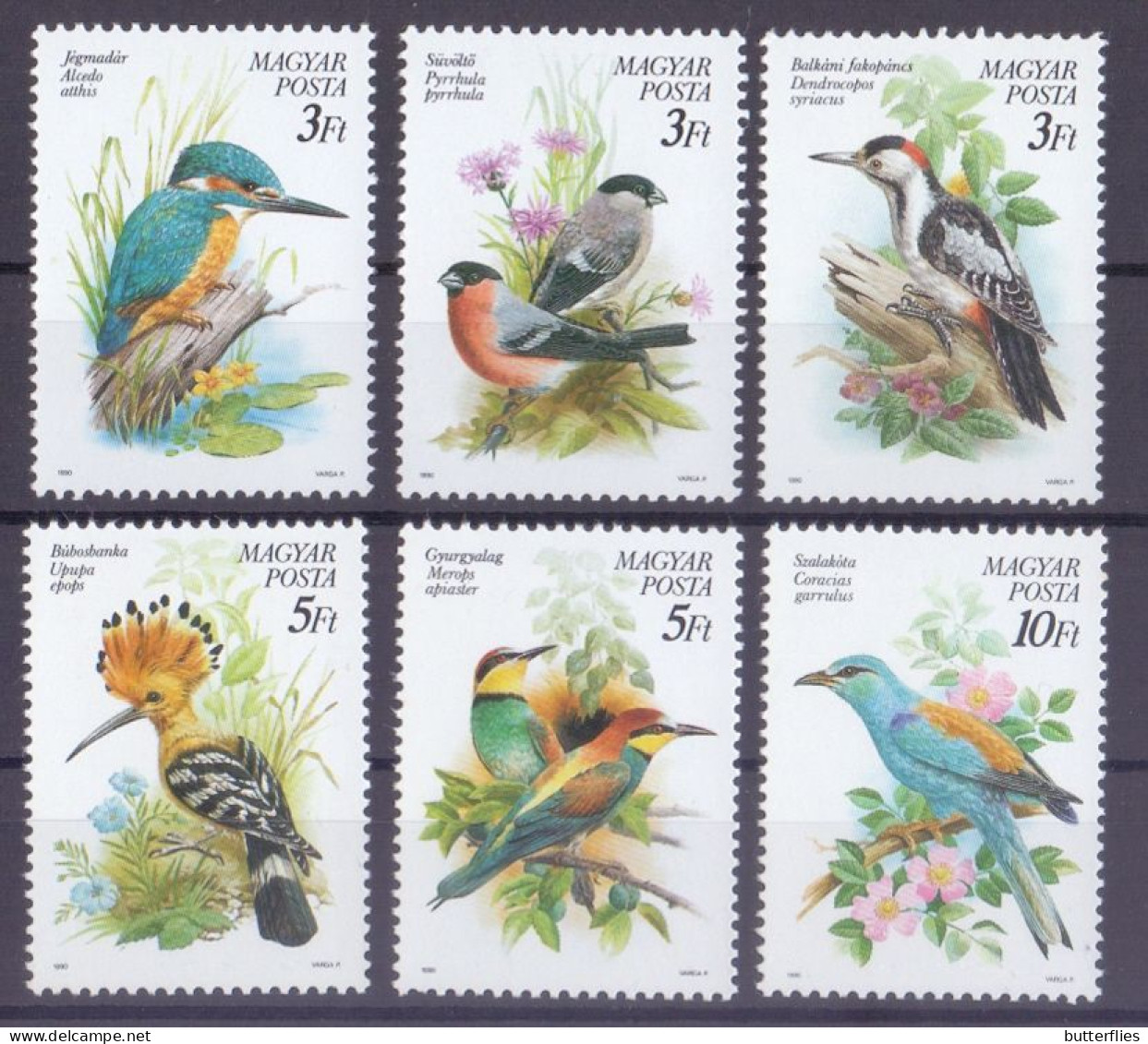 1990 - Ivert & Tellier - ** 3257/62 - Birds ** MNH - Neufs