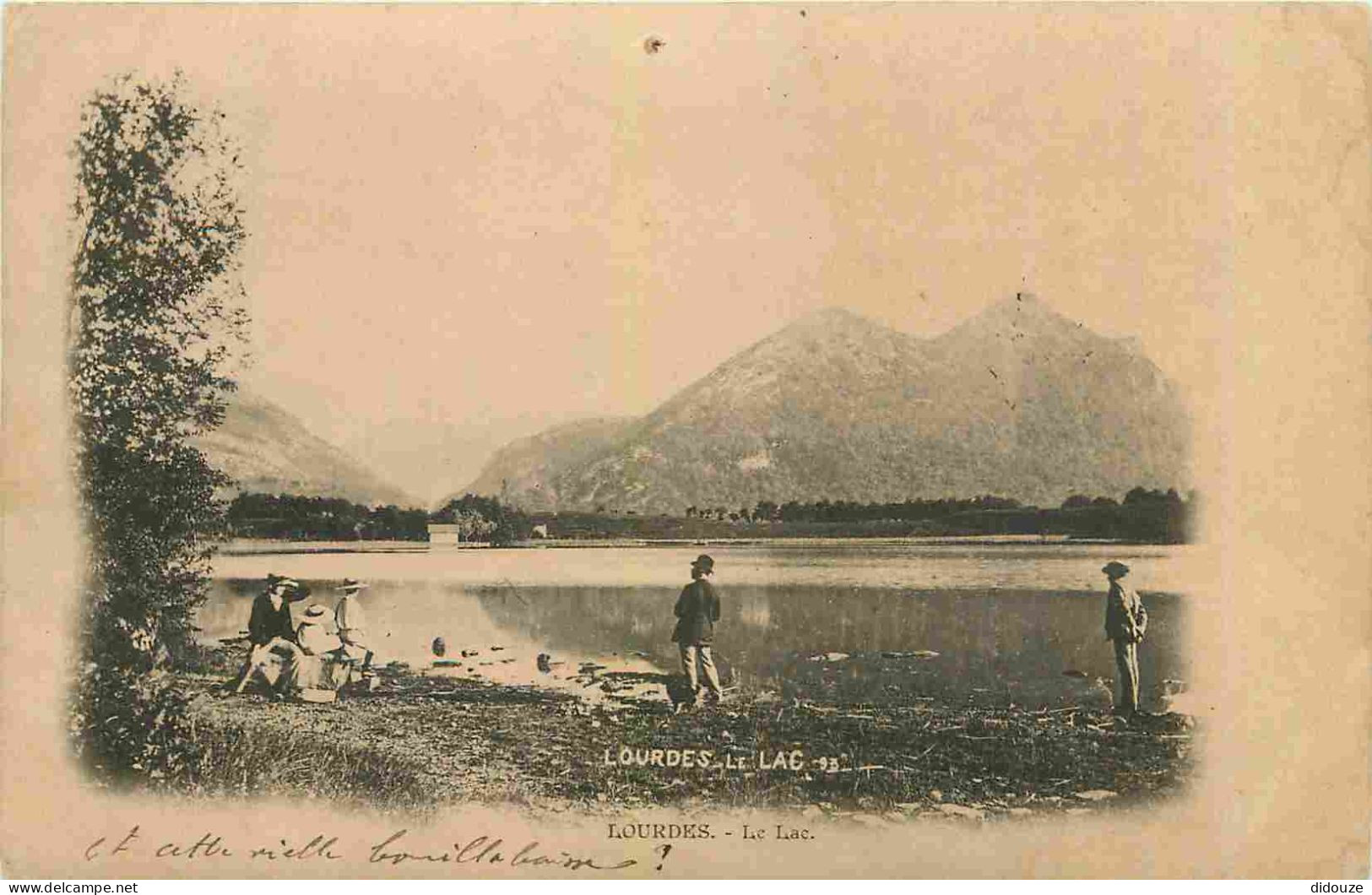 65 - Lourdes  - Le Lac - Animée - Précurseur - CPA - Oblitération Ronde De 1902 - Voir Scans Recto-Verso - Lourdes